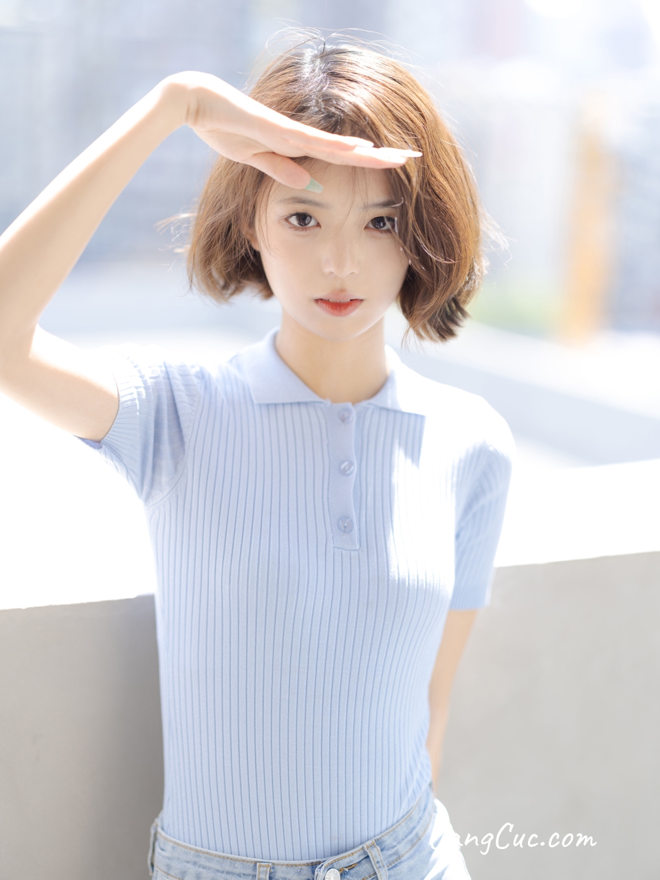 [森萝财团写真] 媛媛 试拍 15D超薄白丝