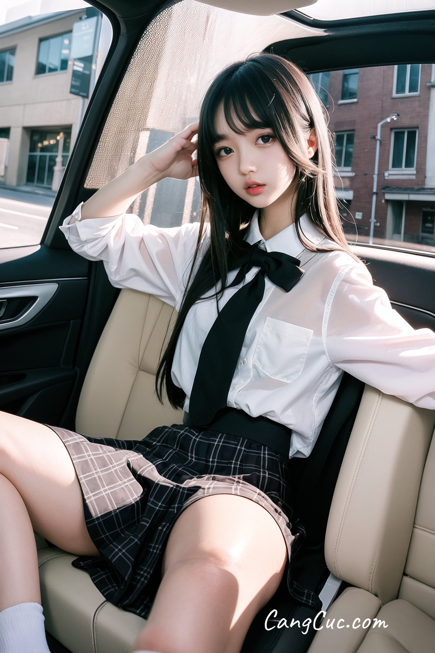[AI Generated] AI美女车内丝袜露出无码图集