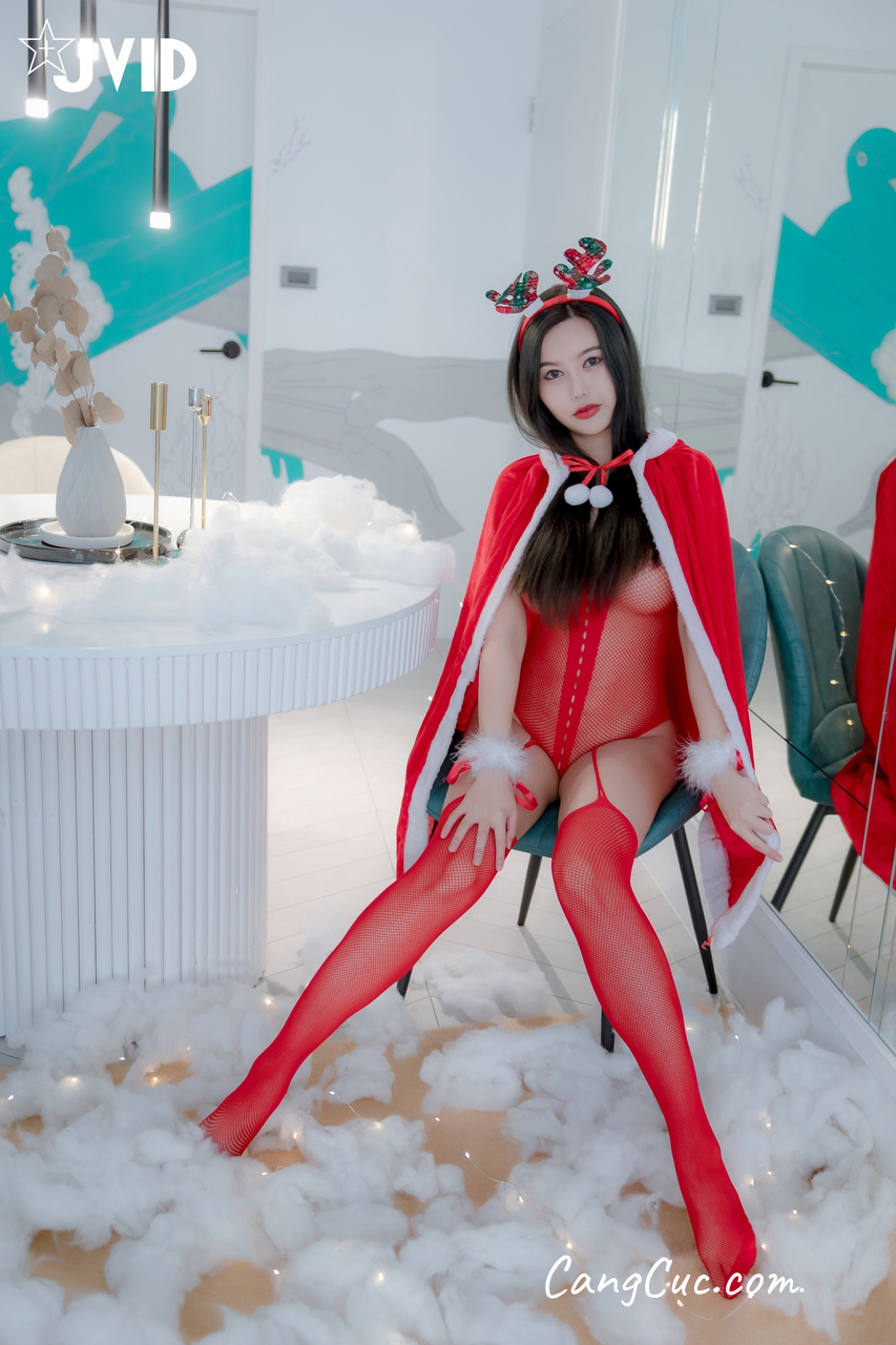 [JVID] 木木森 – 性感聖誕派對木木森超性感