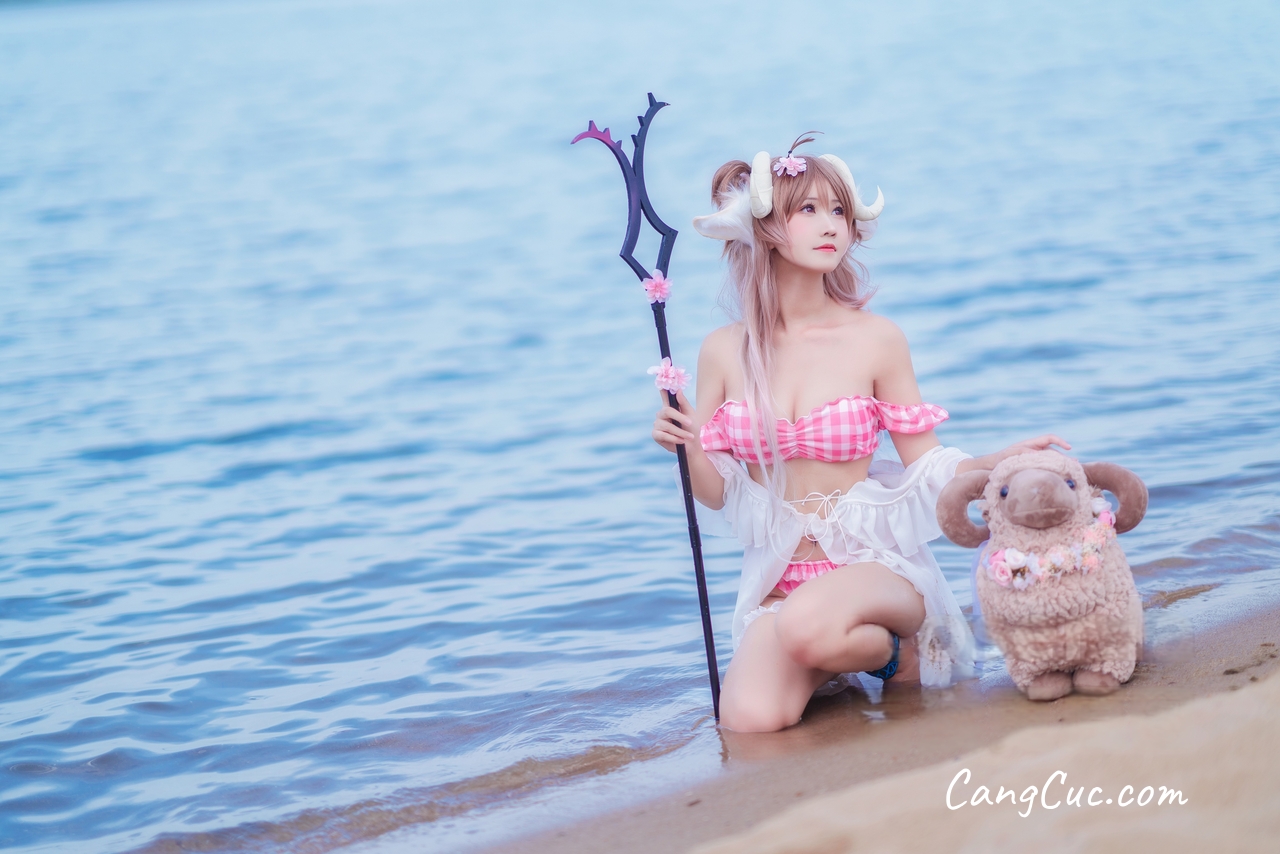 Coser@三度_69 – 小羊泳装