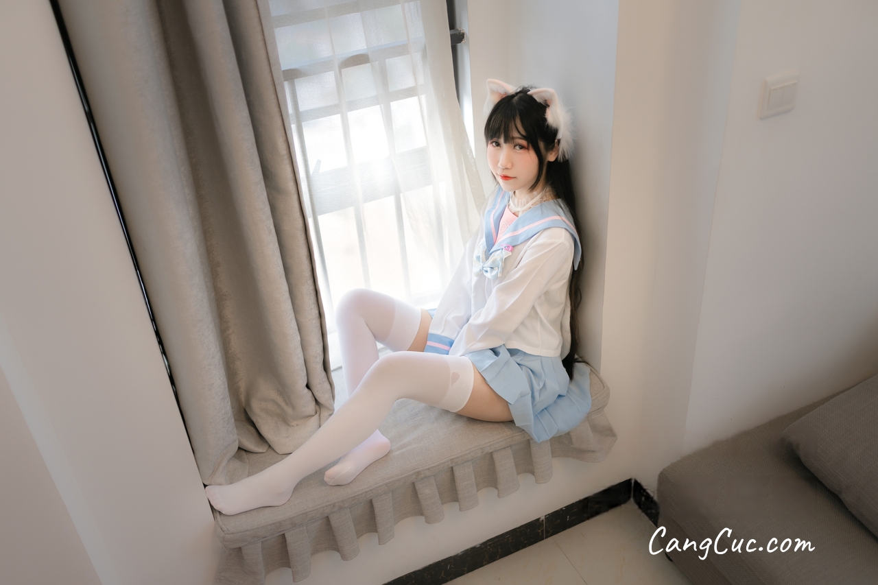 Coser@不呆猫 – 白色兔子JK