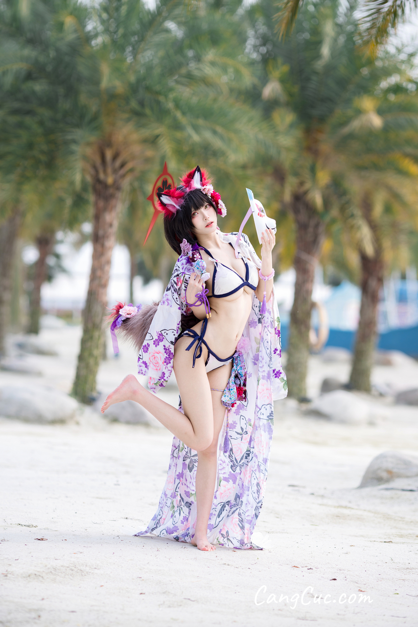 Coser@九柒喵 – 蔚蓝档案 狐坂若藻 泳装