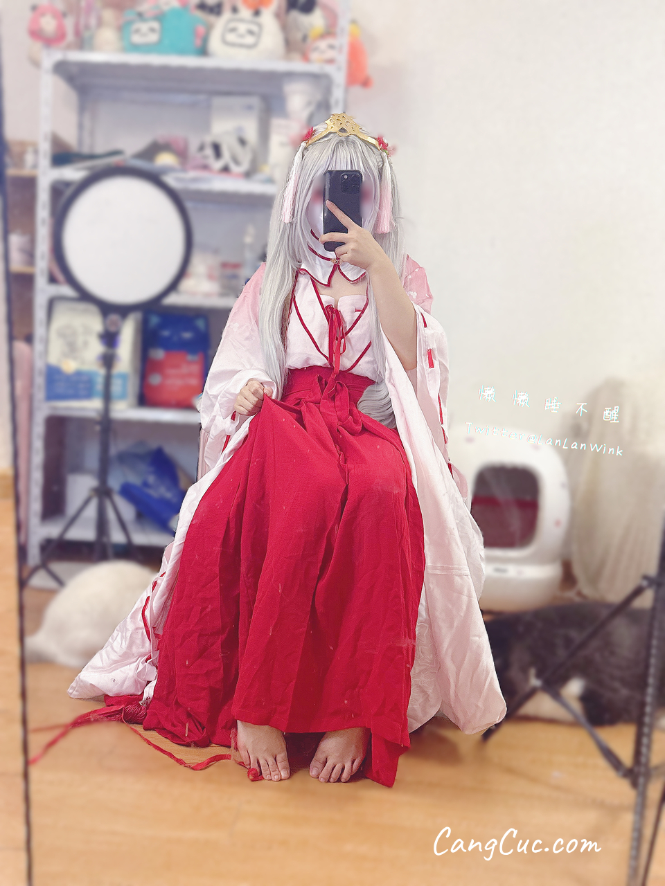 Coser@懒懒睡不醒 & 朝武芳乃 – 极品嫩妹 捆绑jk