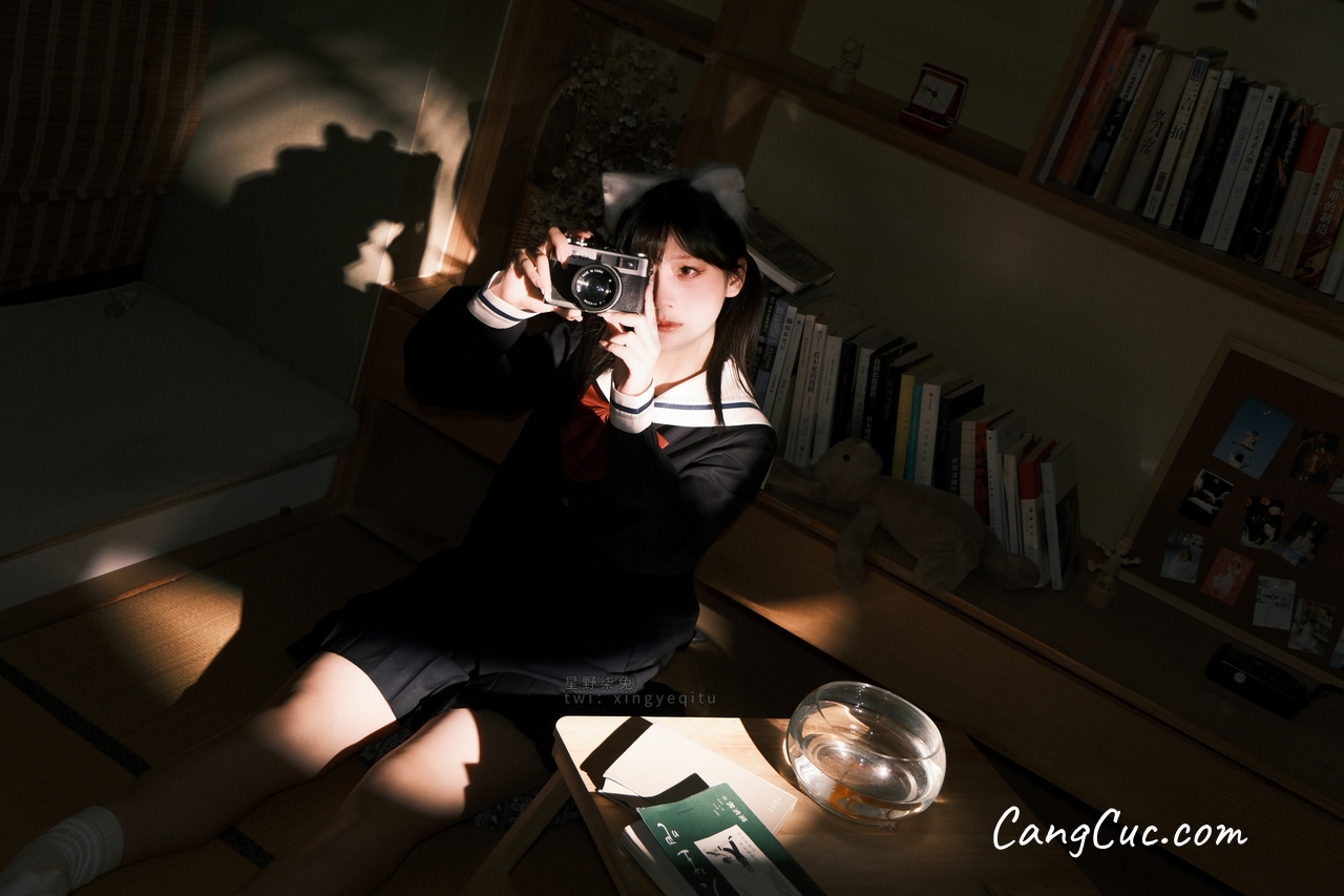 Coser@星野柒兔 – 放课后的吔鱼少女