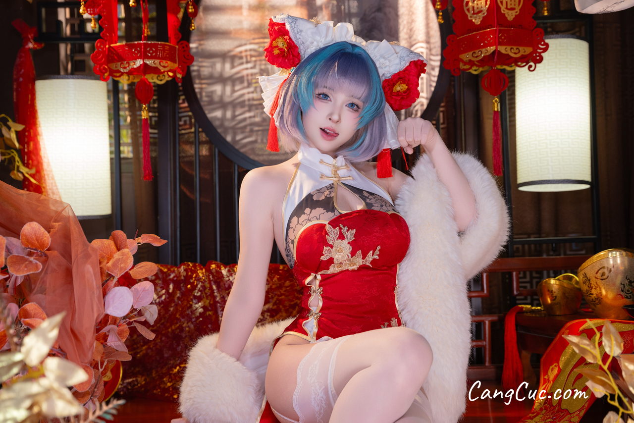 Coser@清水由乃 – 柴郡新春旗袍