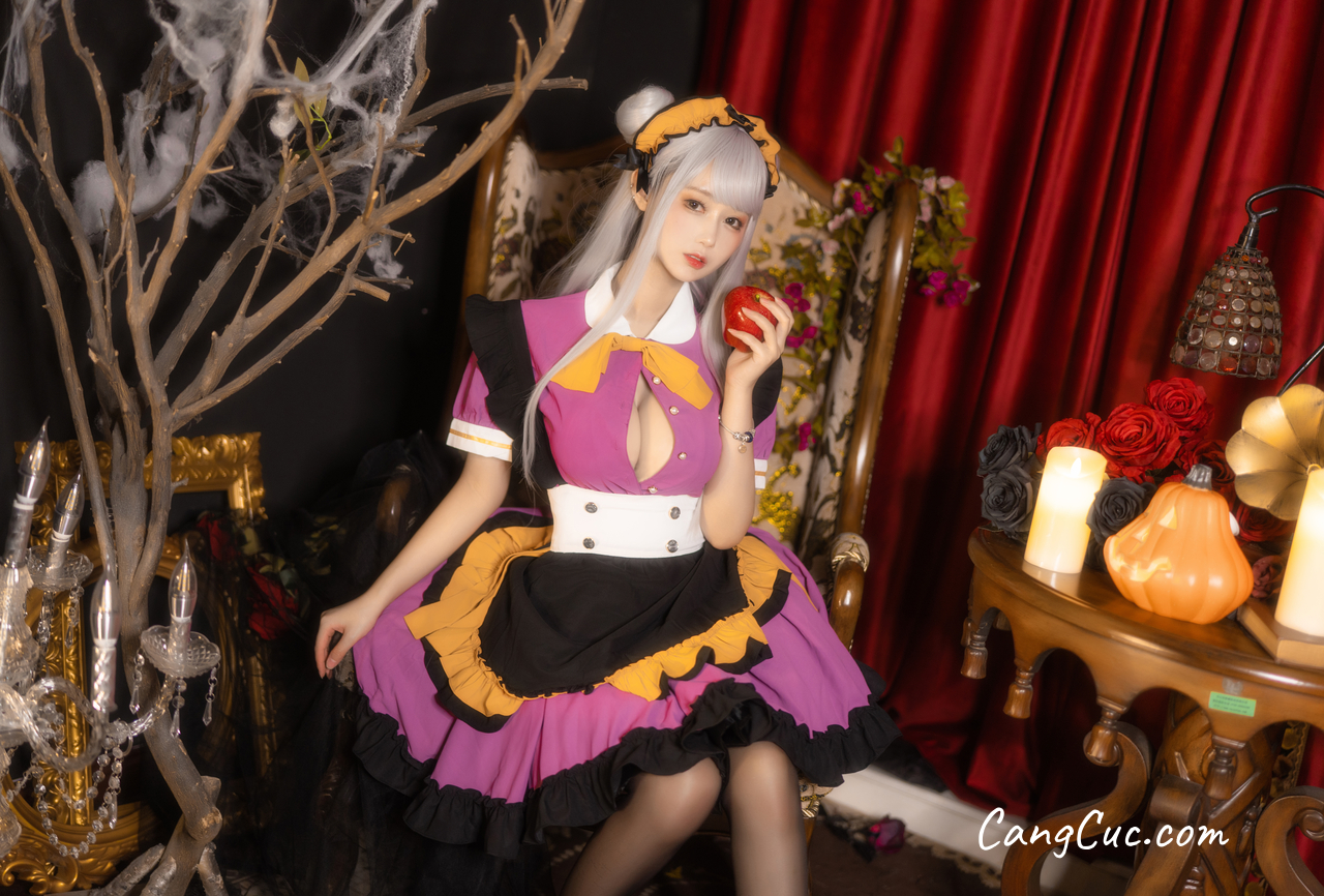Coser@羽生三未 – 万圣黑丝女仆