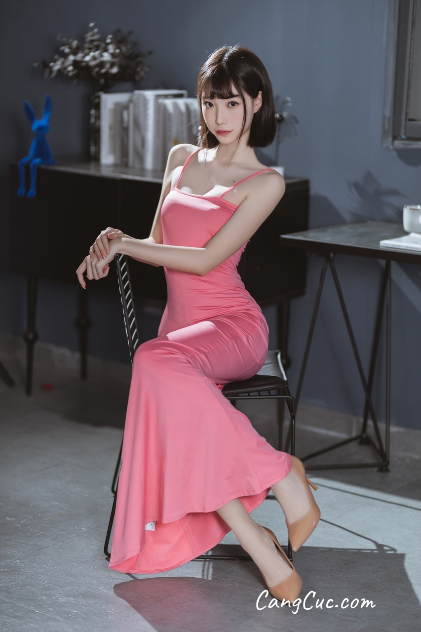 Coser@许岚LAN – 粉色长裙