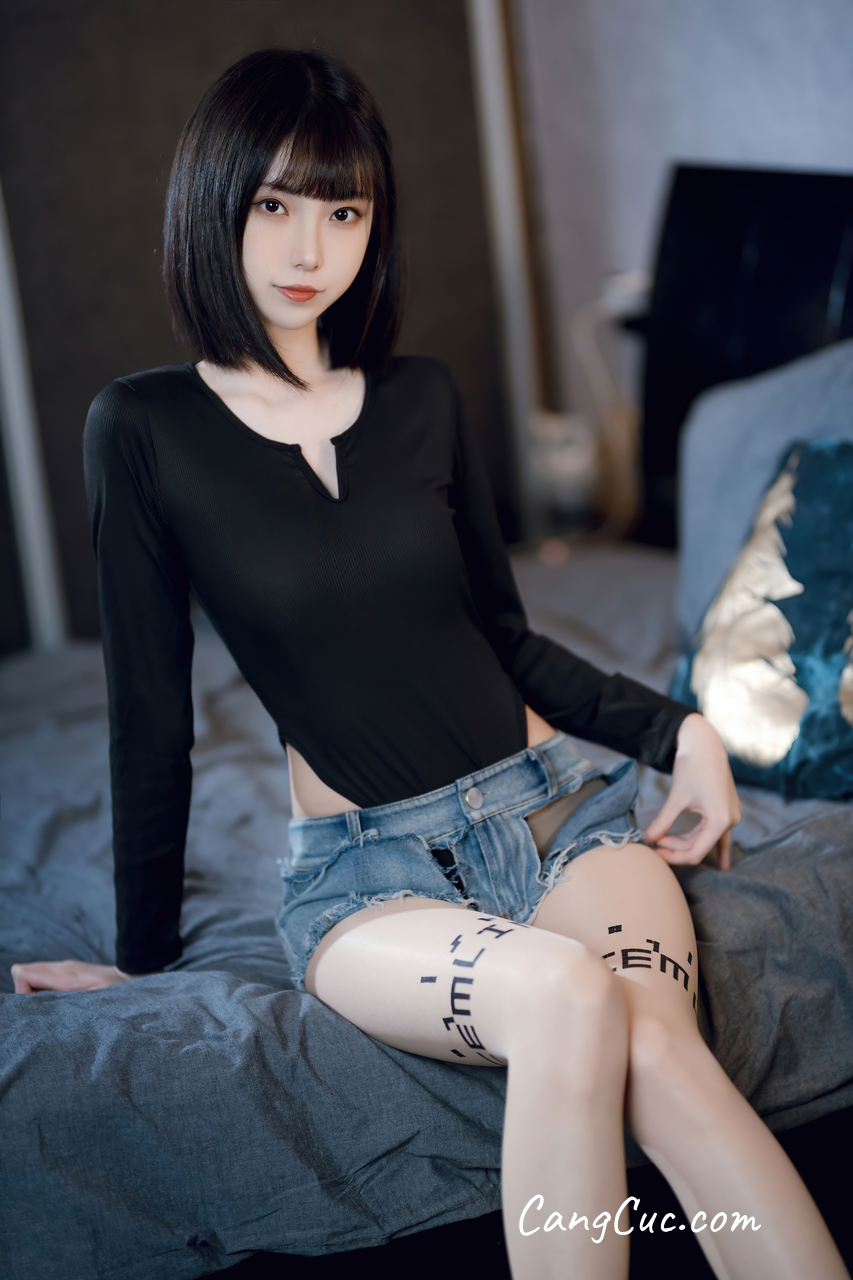 Coser@许岚LAN – 纯欲牛仔短裤2
