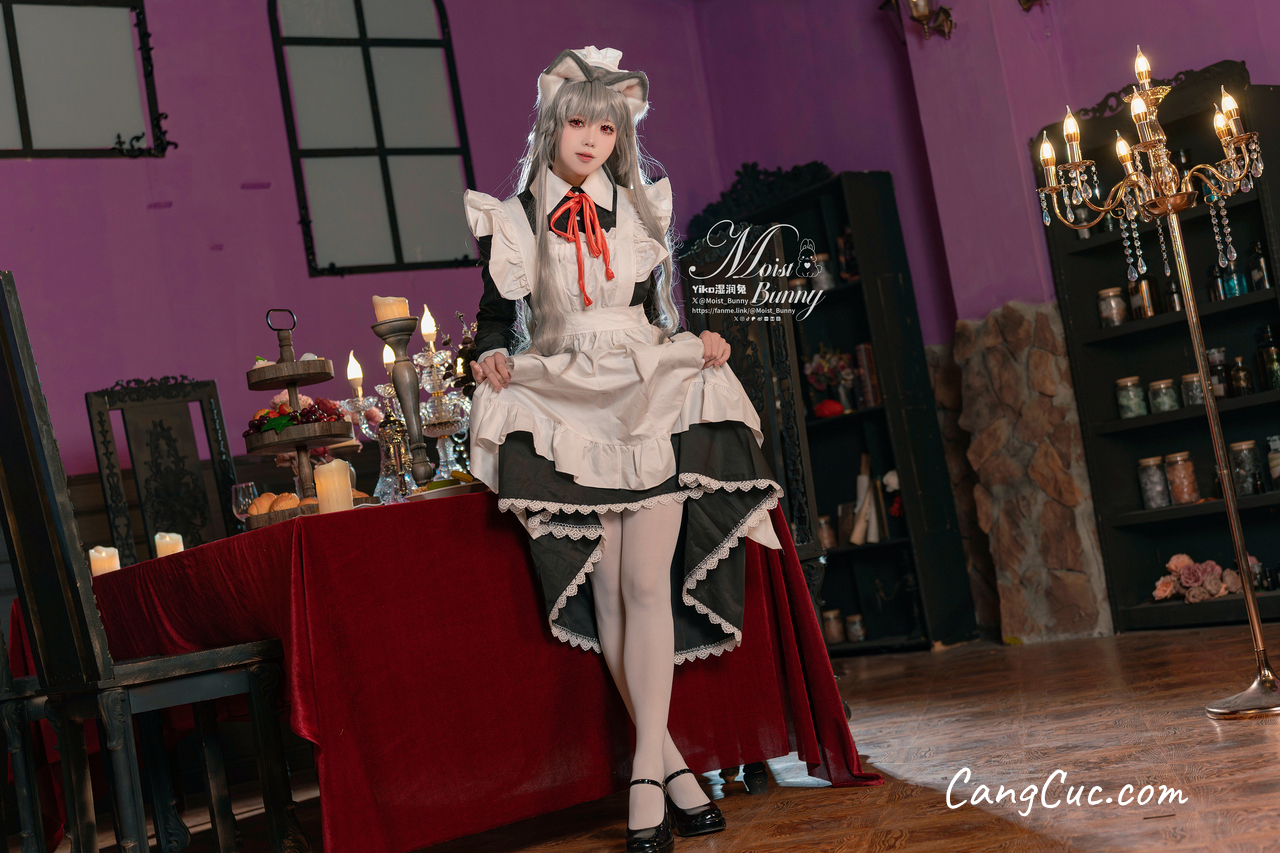 Coser@黏黏团子兔 – 2月月票特典『菲奇子女仆』