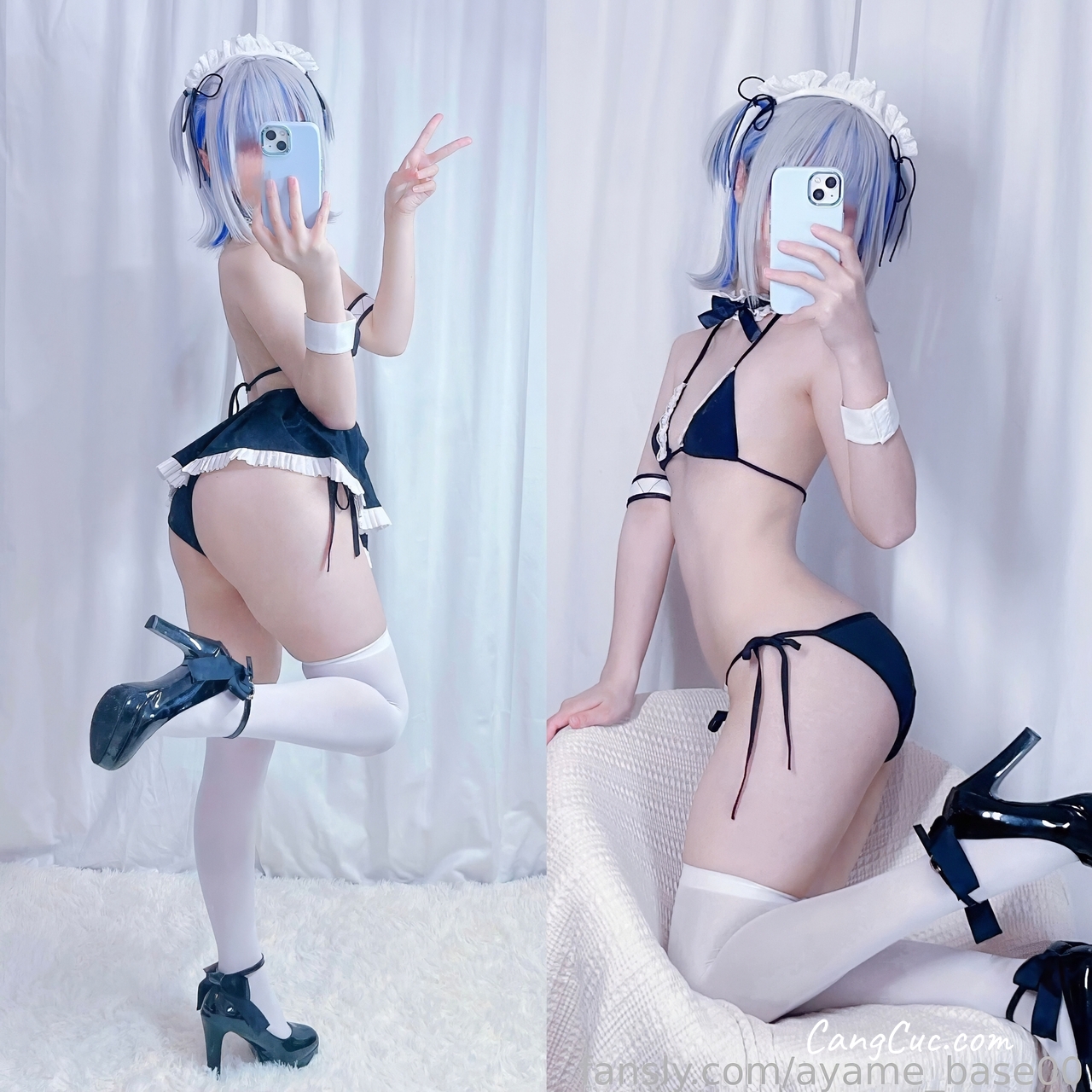 Coser@Ayame base – Gura Maid Underwear