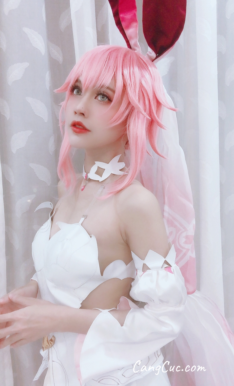 Coser@PingPing – Yae Sakura Wedding Dress
