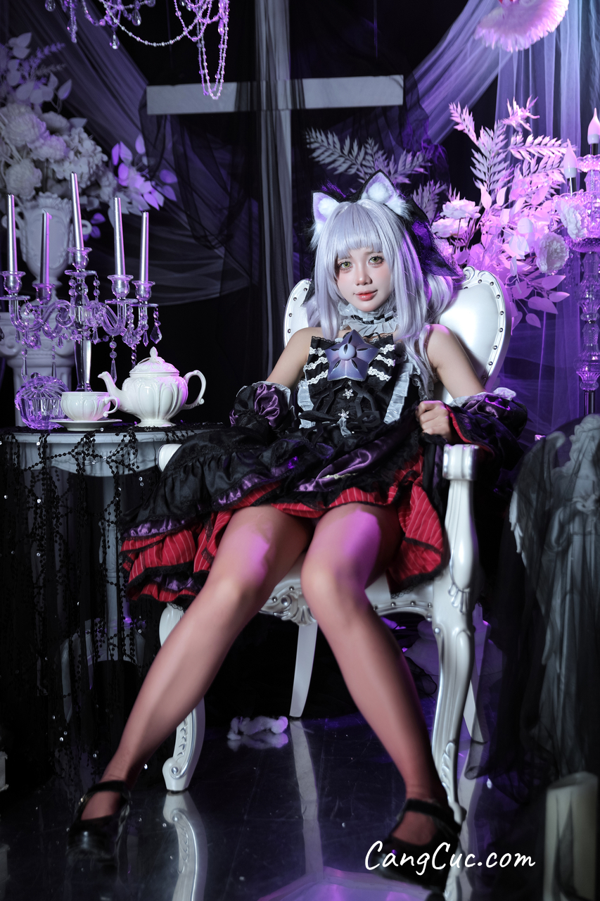 Coser@PoppaChan – Murasaki Shion Dress (Vtuber)