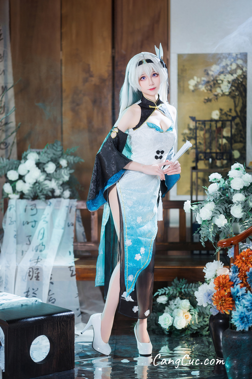 Coser@Tomoyo酱 – 星穹铁道 流萤旗袍