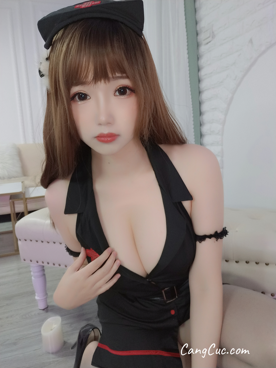 Coser@雪晴Astra (雪晴嘟嘟) Vol.043: 灰丝小护士
