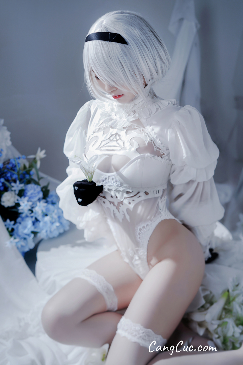 Coser@半半子: Automataヨルハ二号B型 白いドレス