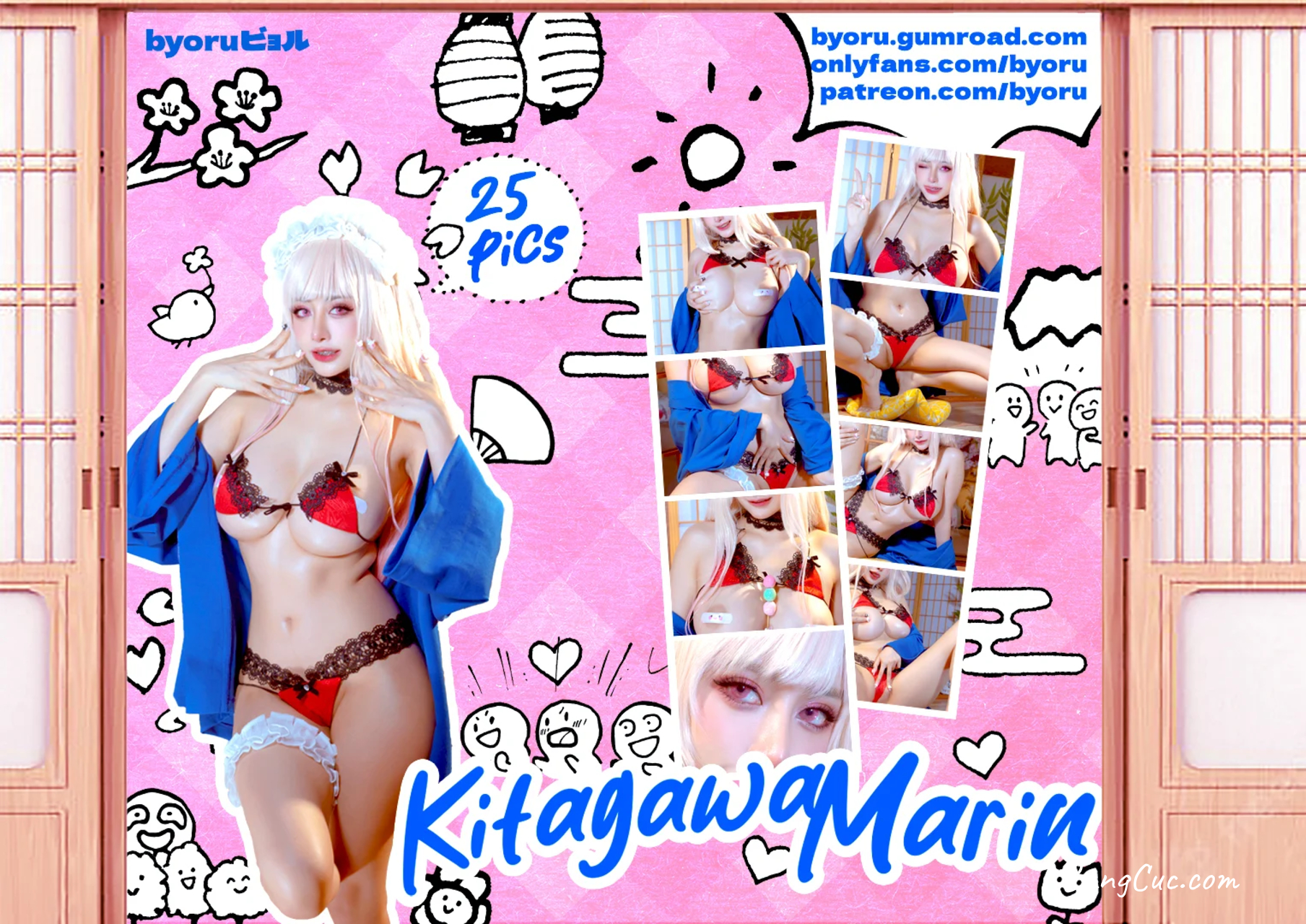 Coser@Byoru – Marin Red Lingerie