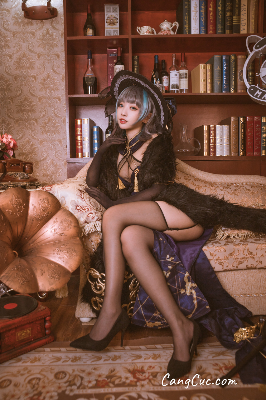 Coser@宮本桜 – 柴郡旗袍 音乐绚烂CaitSith