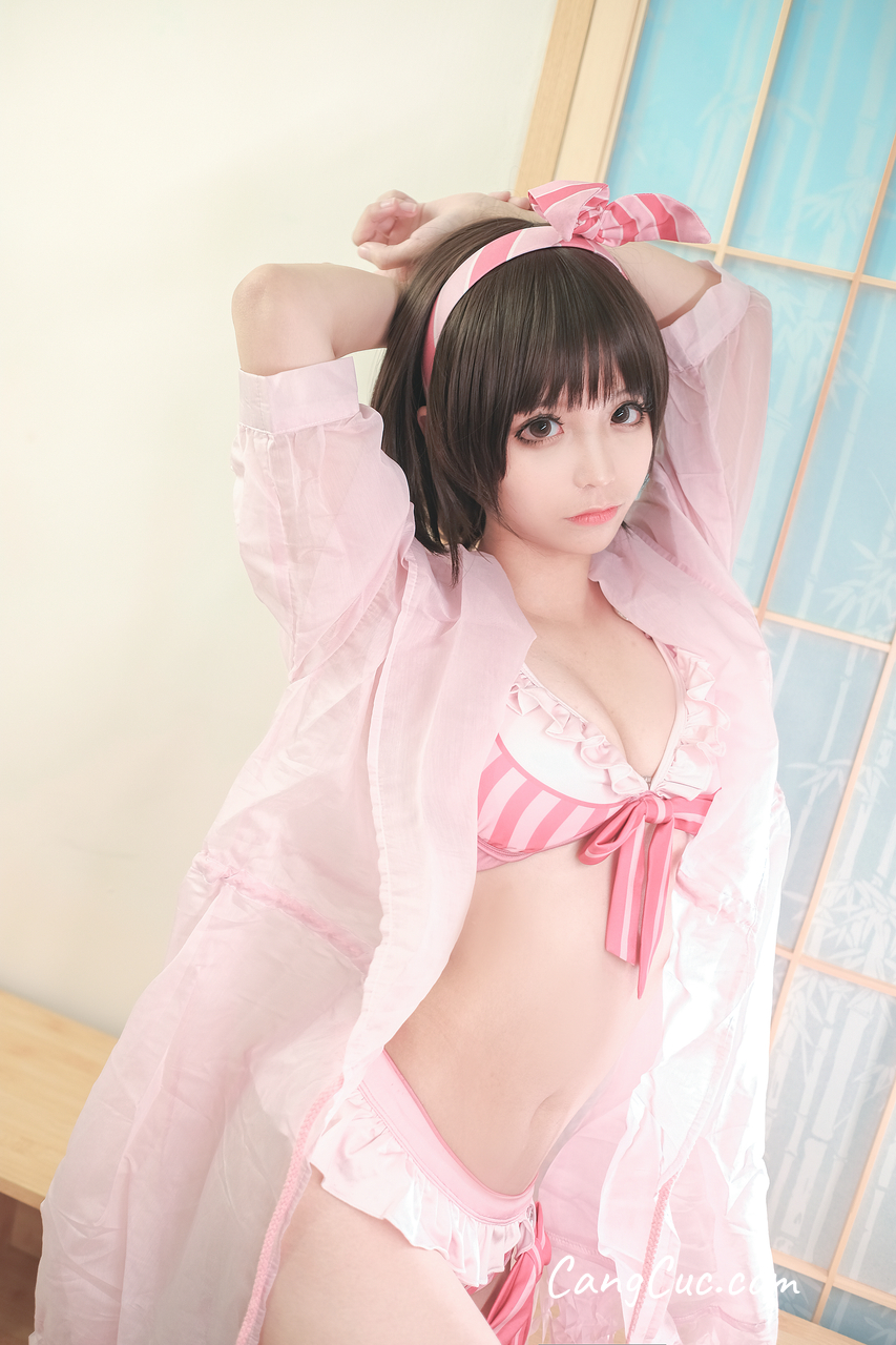 Coser@蠢沫沫 (chunmomo) Vol.020: 加藤惠泳装