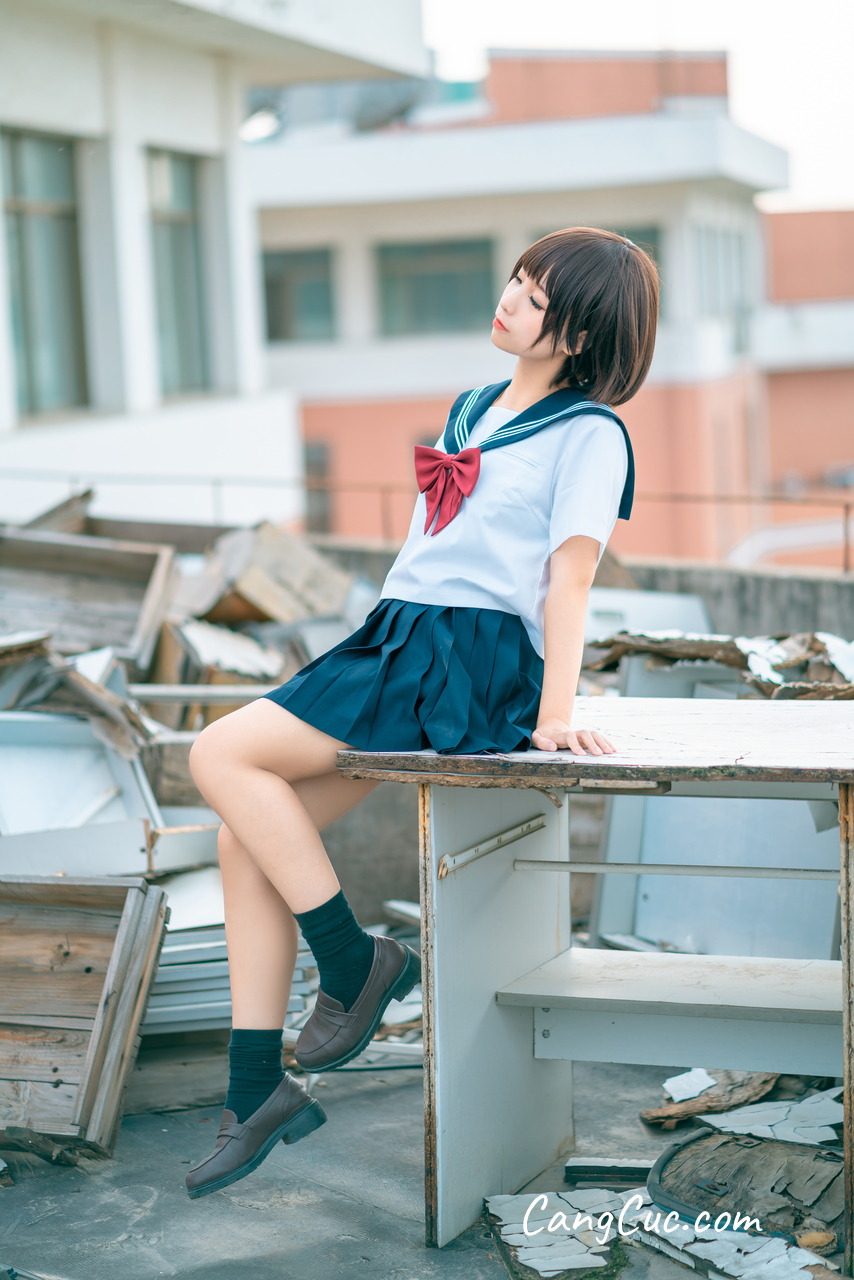 Coser@蠢沫沫 (chunmomo) Vol.035: 天台JK