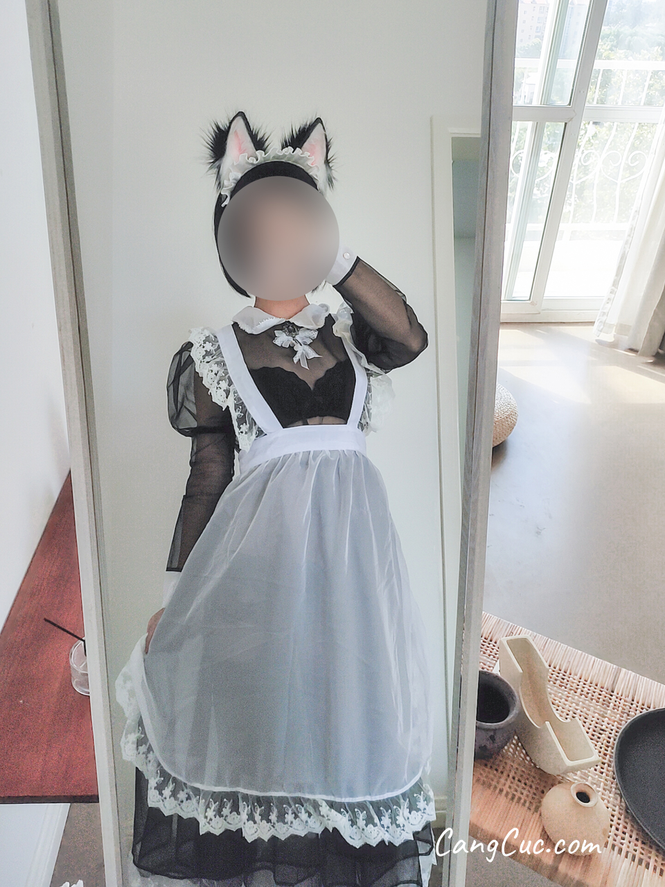 Coser@蠢沫沫 (chunmomo) Vol.037: 透明女仆自拍