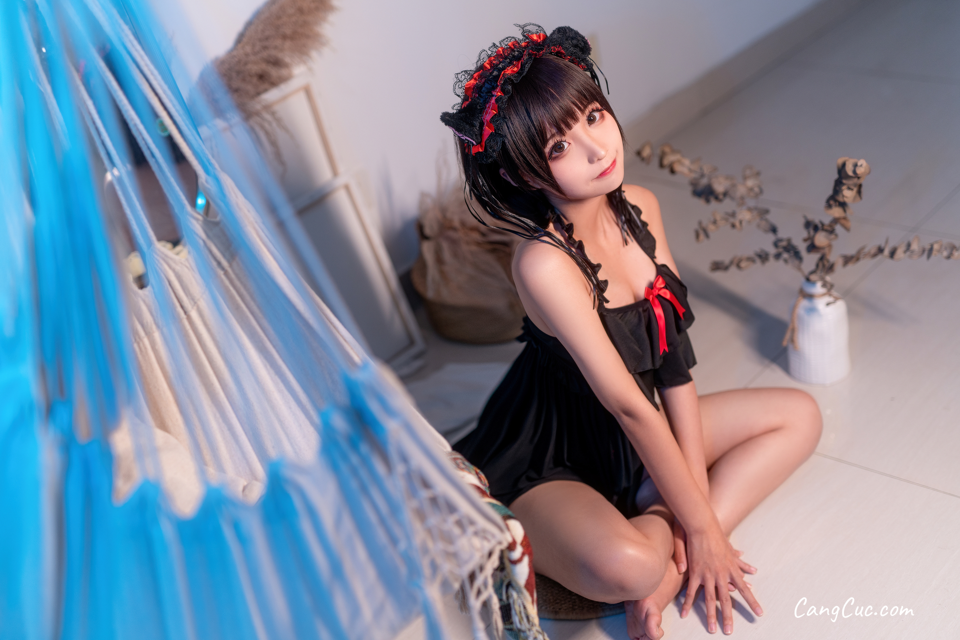 Coser@蠢沫沫 (chunmomo) Vol.053: 黑睡裙