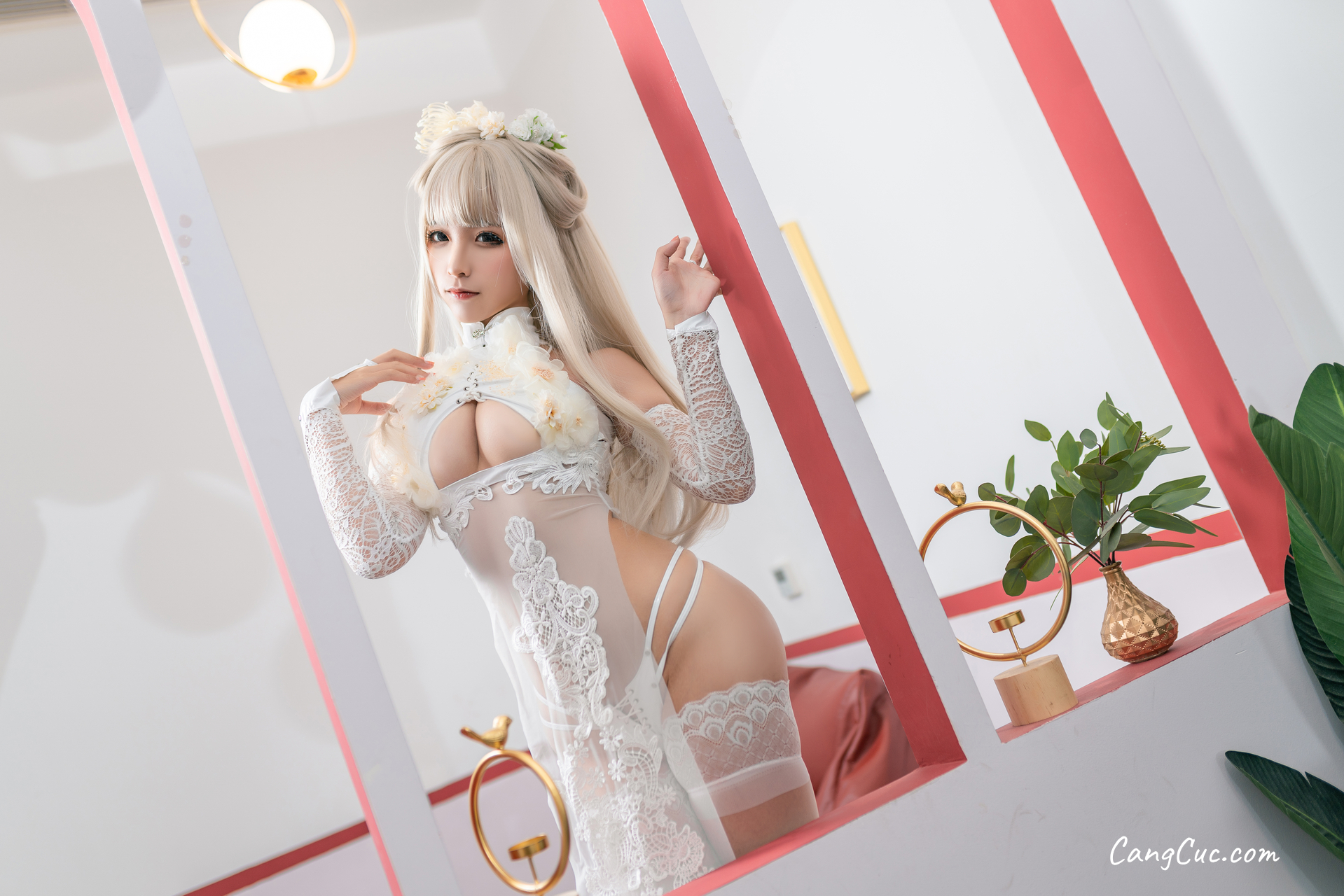 Coser@蠢沫沫 (chunmomo) Vol.155 沫沫真爱版 歪萌白旗袍
