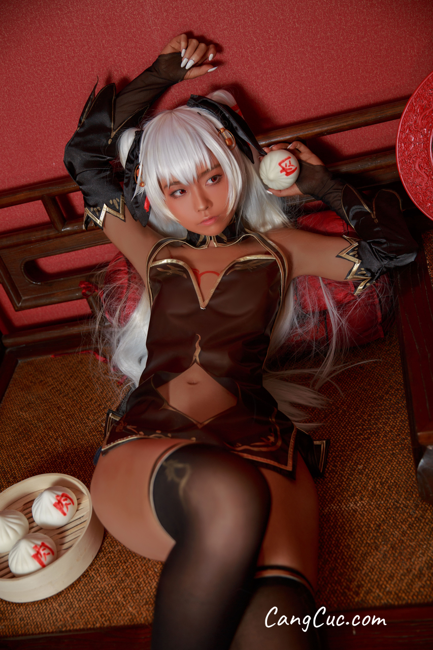 Coser@G44不会受伤 Vol.024: 褐色旗袍娘
