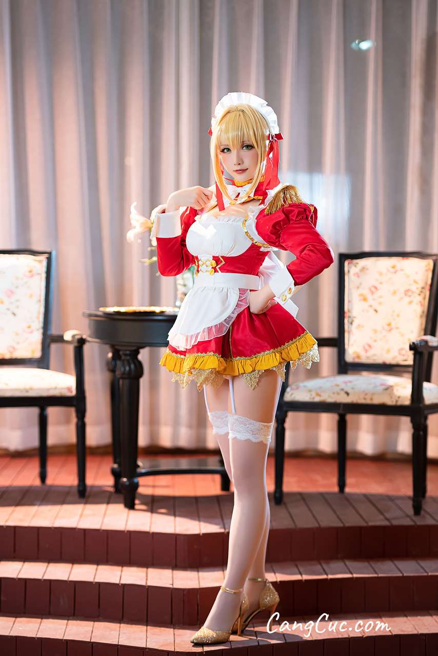 Coser@星之迟迟Hoshilily – Nero Claudius maid (FGO)