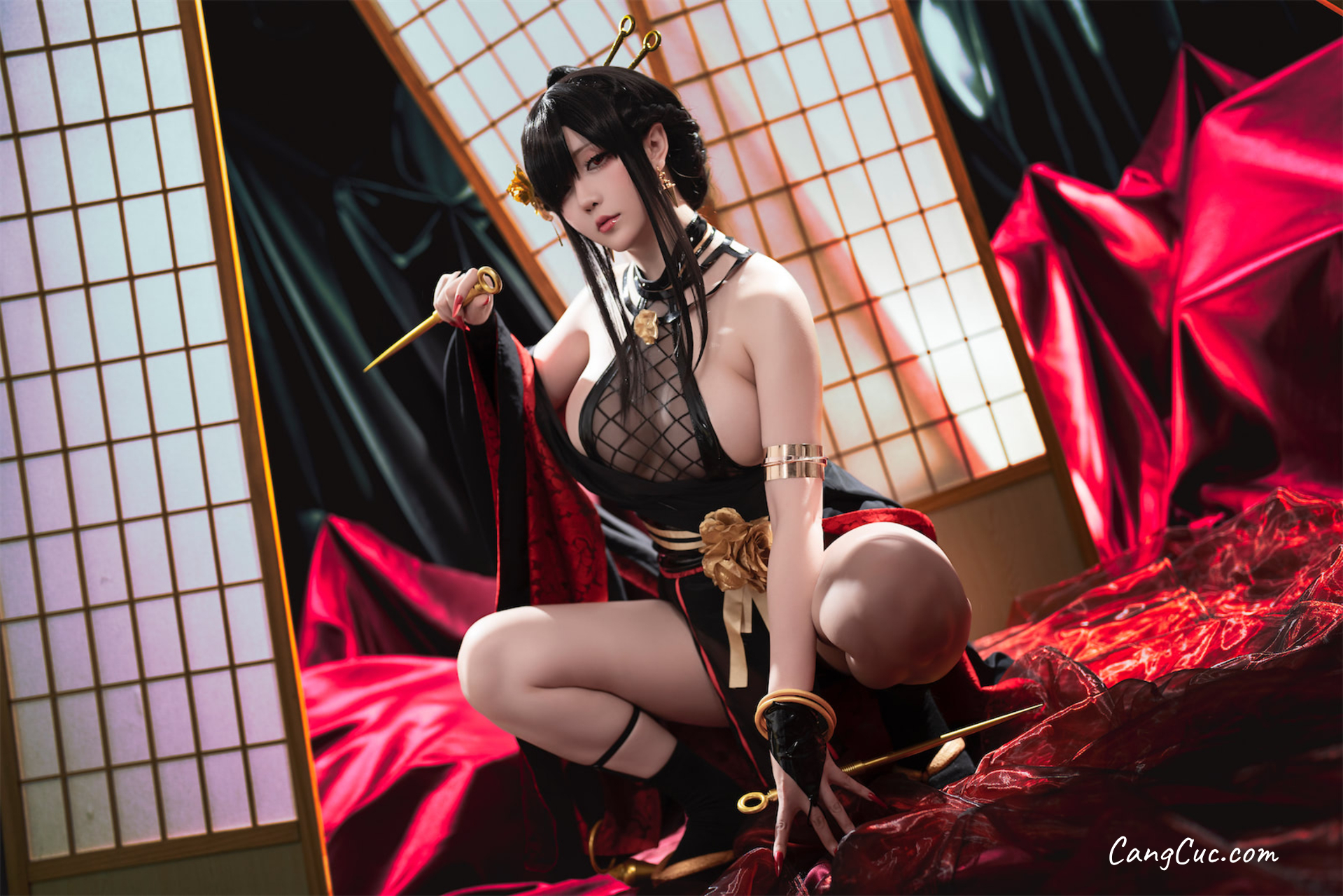 Coser@星之迟迟Hoshilily – 圣诞节 约尔 同人和风战斗服