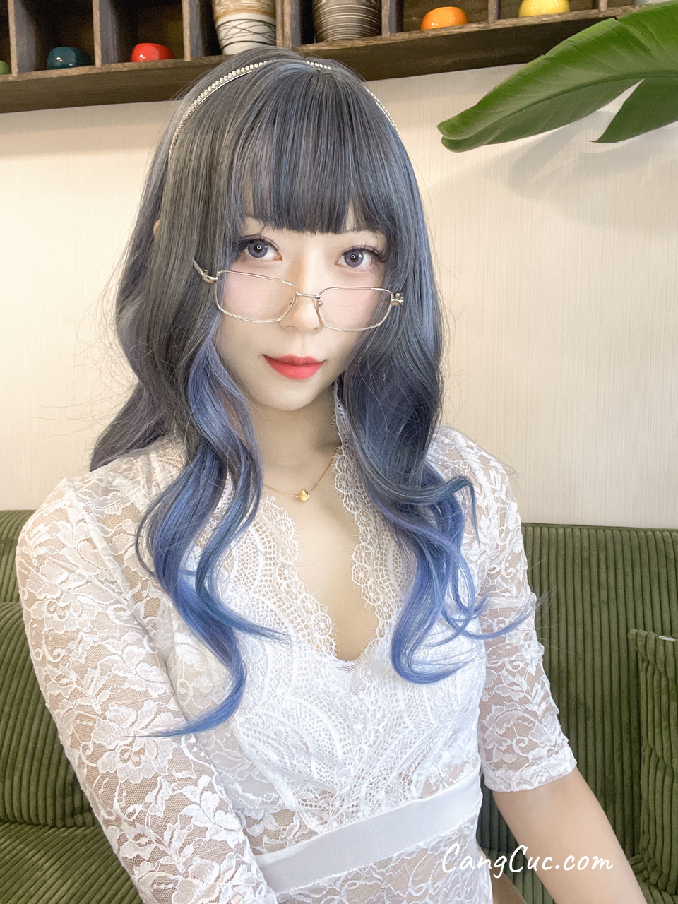 Coser@Money冷冷 No.033 白蕾丝长裙