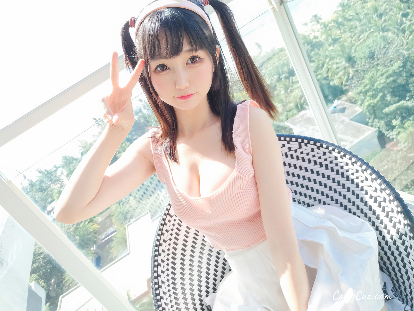 Coser@NAGISA魔物喵 – 海岛旅行自拍