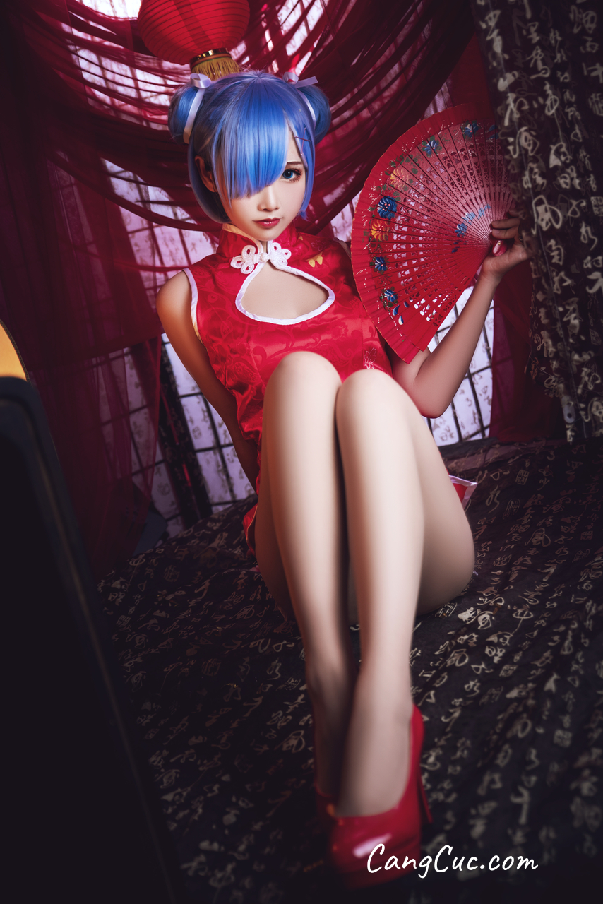 Coser@面饼仙儿 No.052 雷姆旗袍