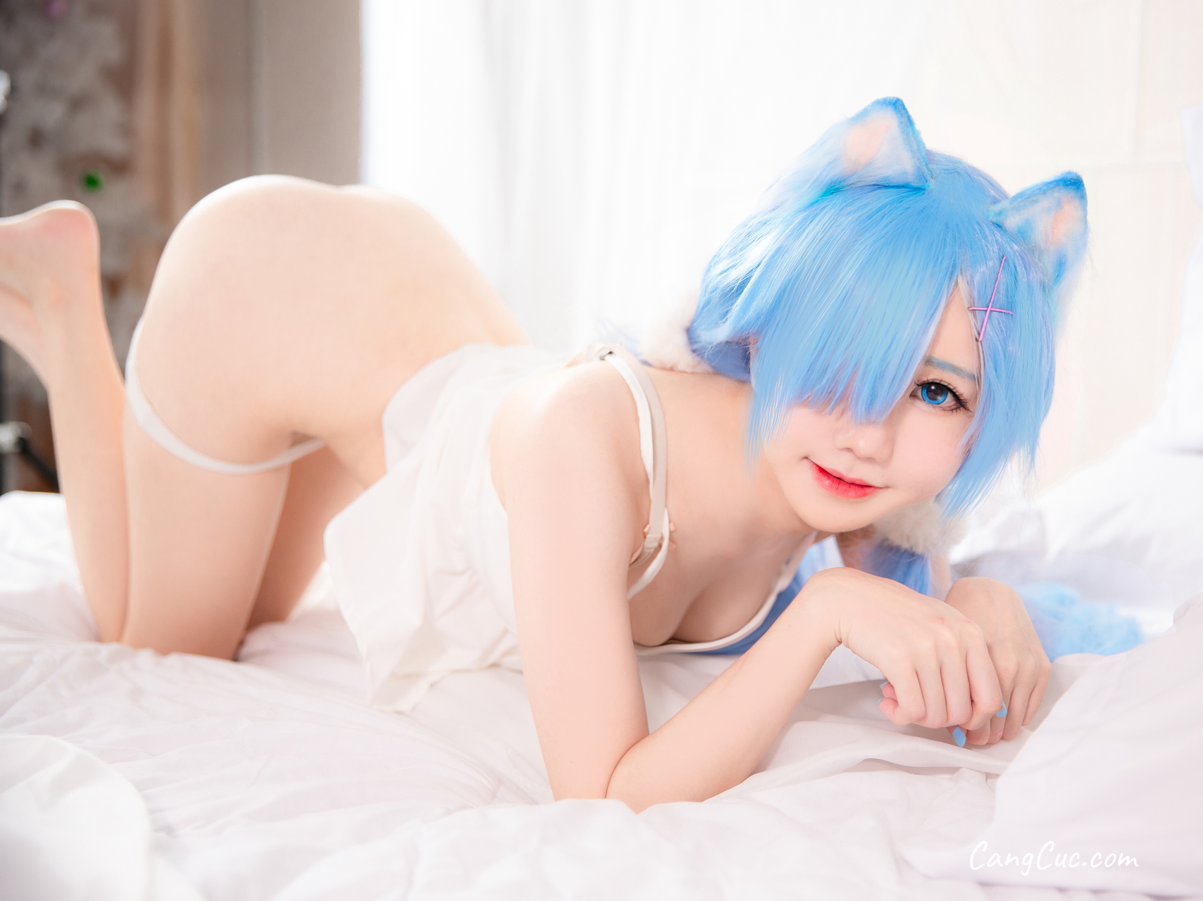 Coser@Sally多啦雪 (Sally Dorasnow): [ReZero][Rem] White Kitty