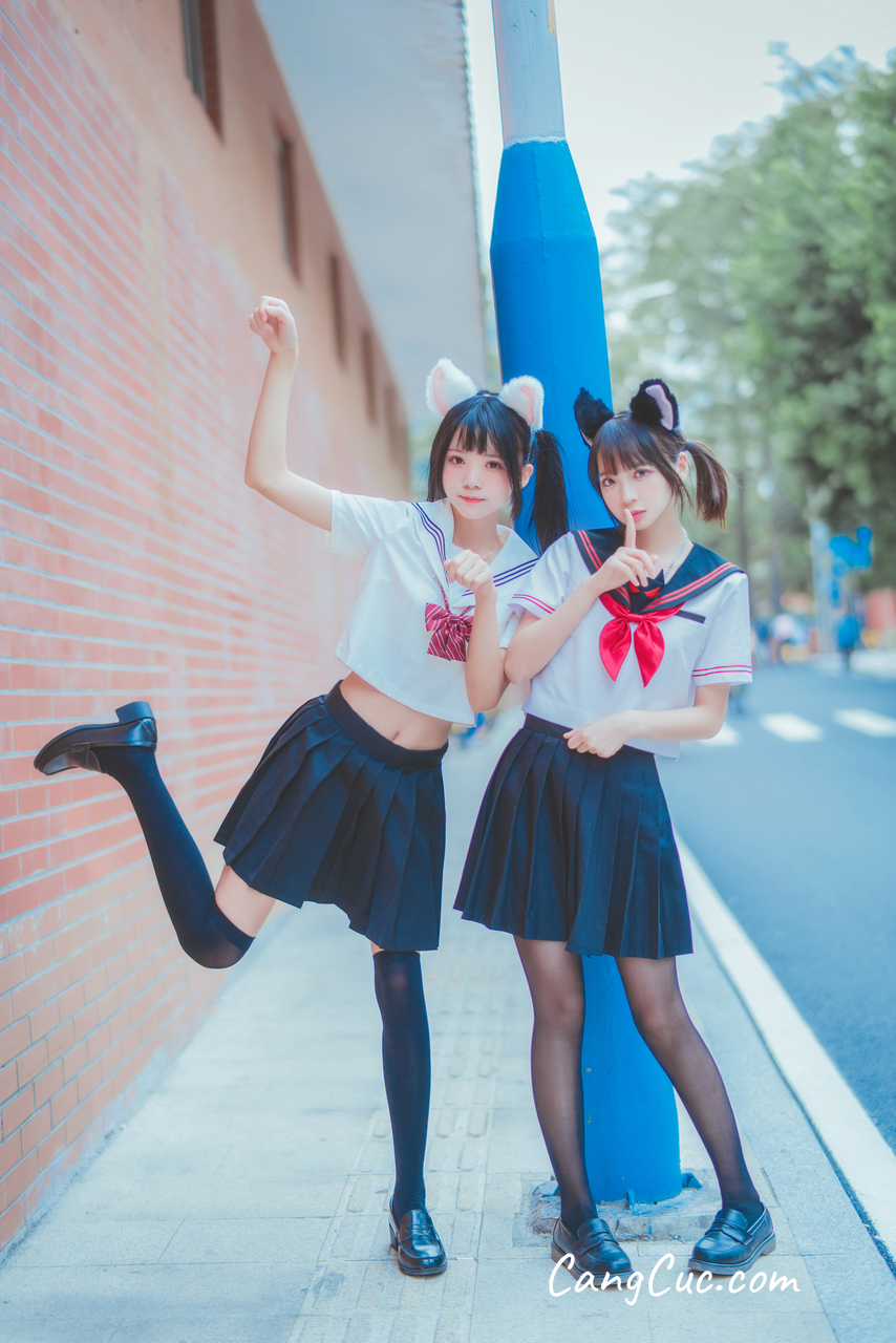 Coser@桜桃喵 Vol.003: JK百合2(桜桃喵&疯猫ss)