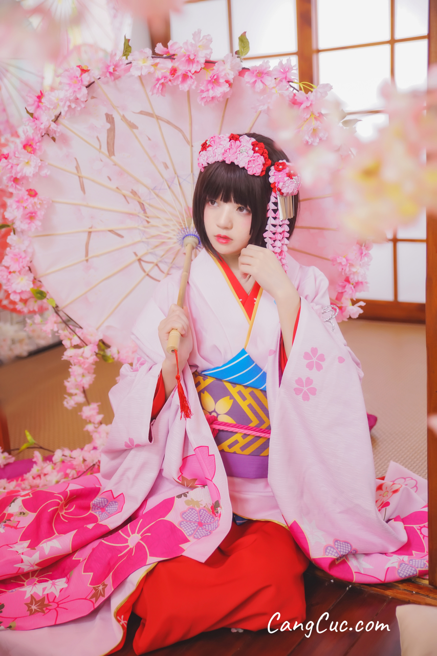 Coser@桜桃喵 Vol.032: 加藤惠 和服