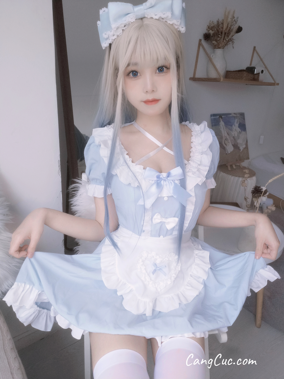 Coser@蜜汁猫裘 Vol.085: 蓝女仆