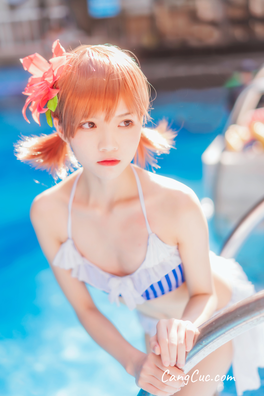 Coser@桜桃喵 Vol.090: 炮姐泳装戏水