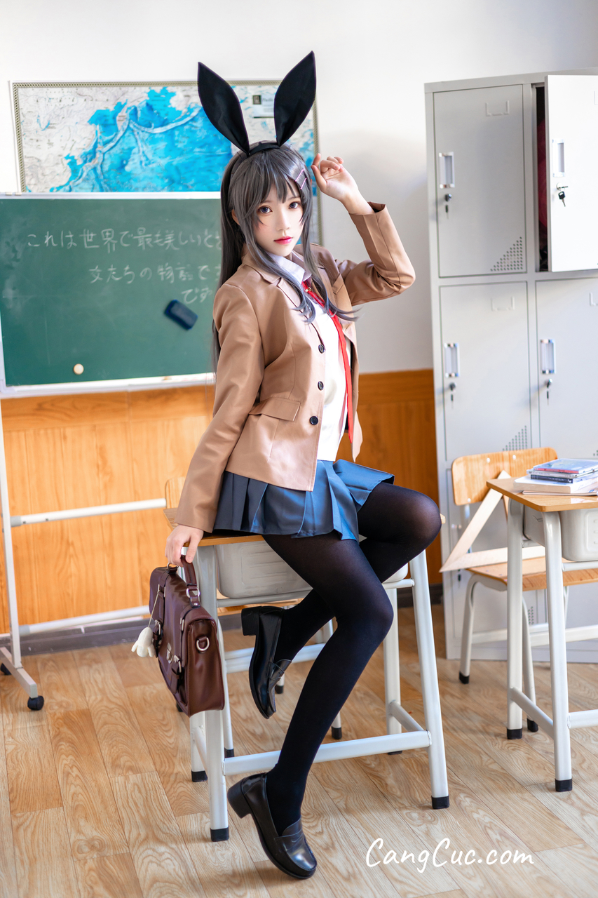 Coser@桜桃喵 Vol.121: 麻衣学姐制服