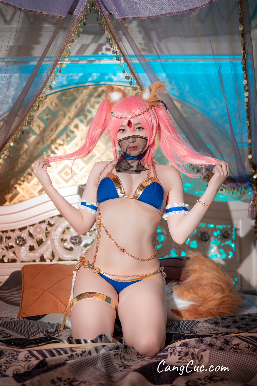 [CreamSoda] Bambi (밤비) – Cosplay Tamamo + Kama (FGO)