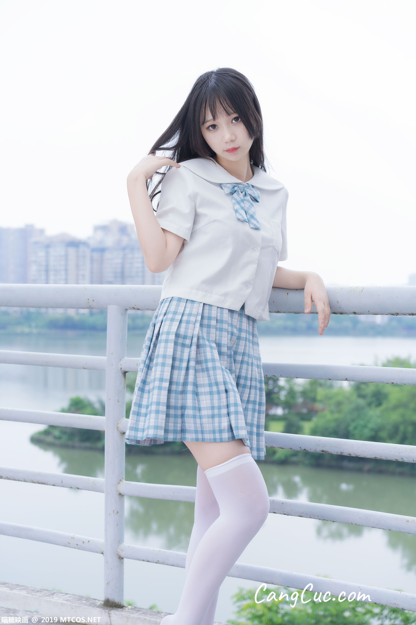 [MTCos] 喵糖映画 Vol.015: 半度度度喵 白丝格子裙