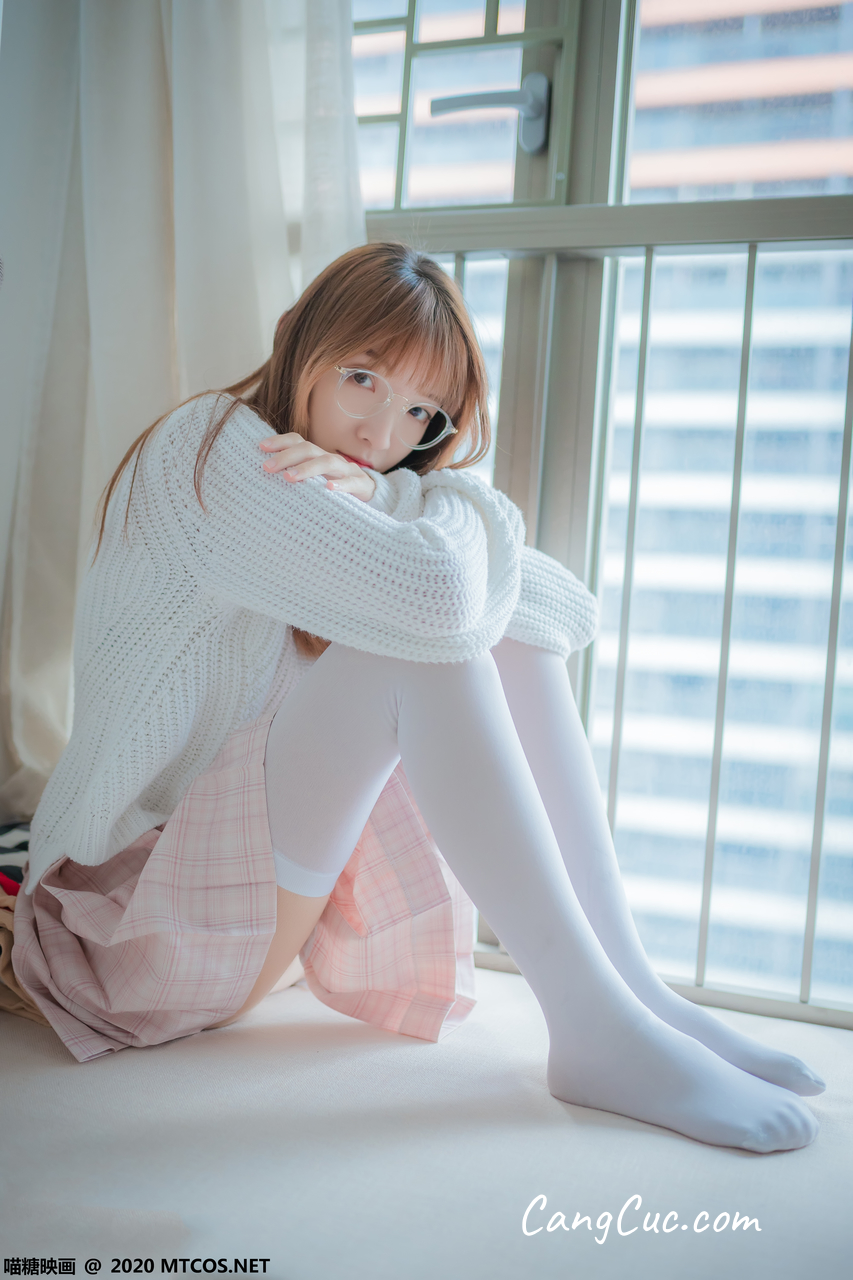 [MTCos] 喵糖映画 Vol.077: 粉格裙的眼睛娘