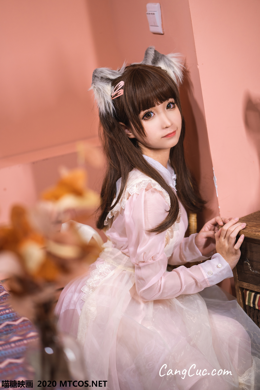 [MTCos] 喵糖映画 Vol.119: 蠢沫沫 粉色猫耳女仆